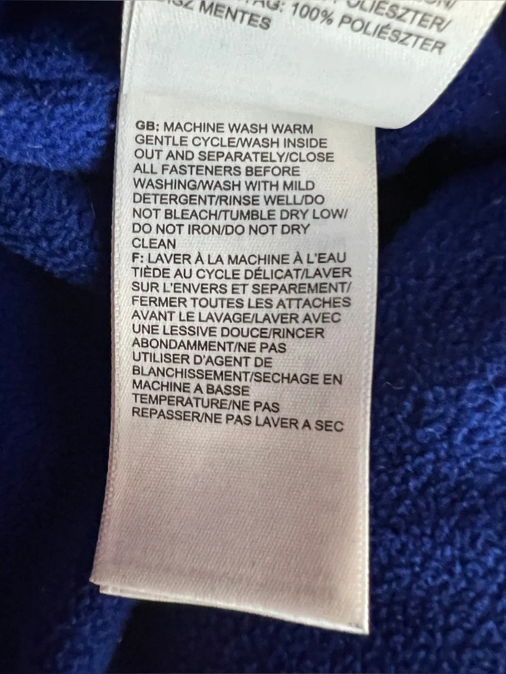 The North Face Size 2T Fleece Hooded Jacket W/Zipper Front